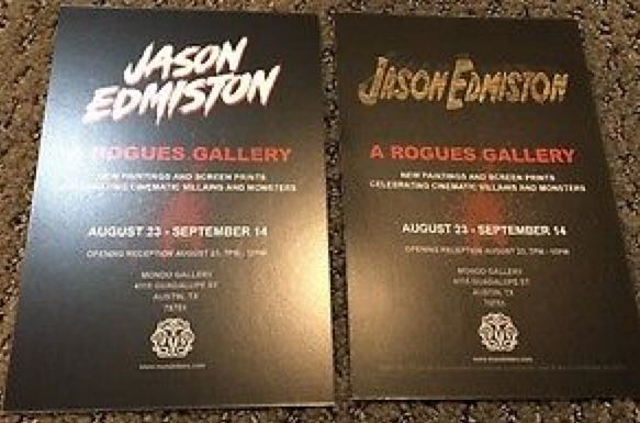 Jason Edmiston Friday The 13th They Live Handbill Postcard Set - Jason Edmiston art collectible - Main Image 2