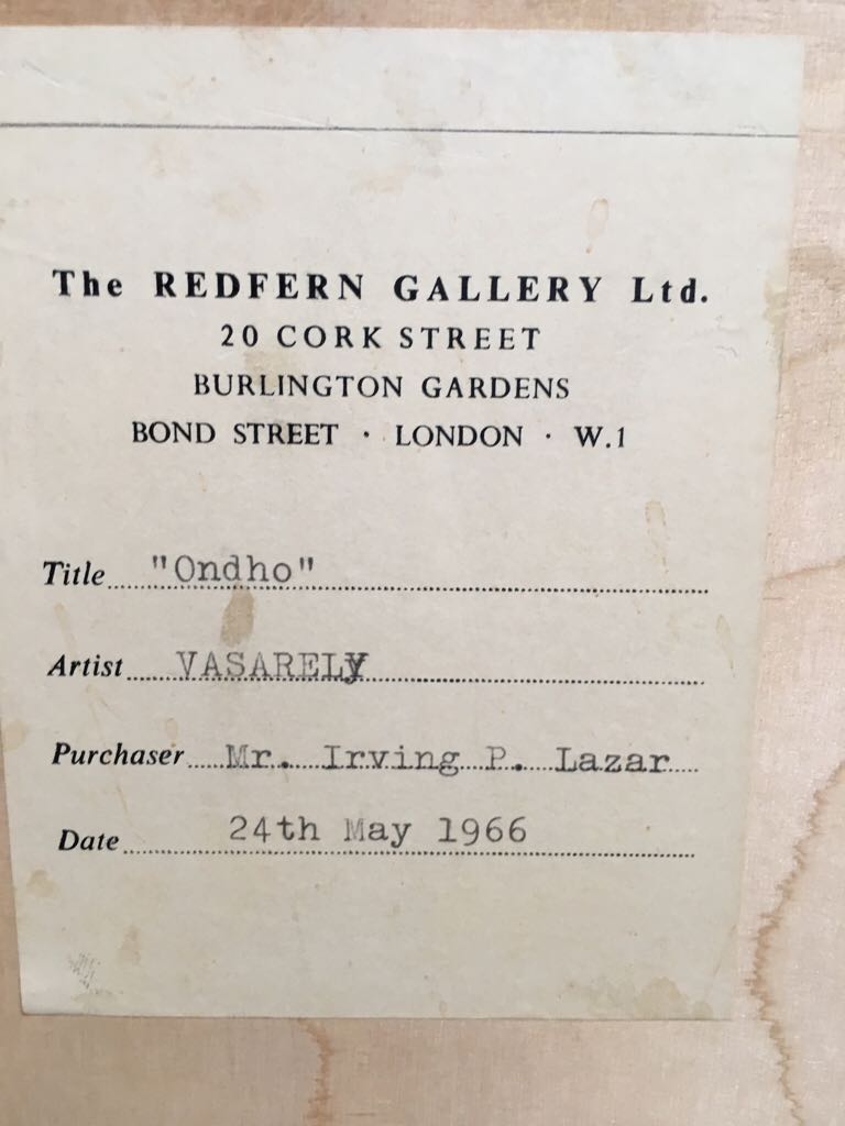 Ondho - Vasarely, Victor art collectible - Main Image 2