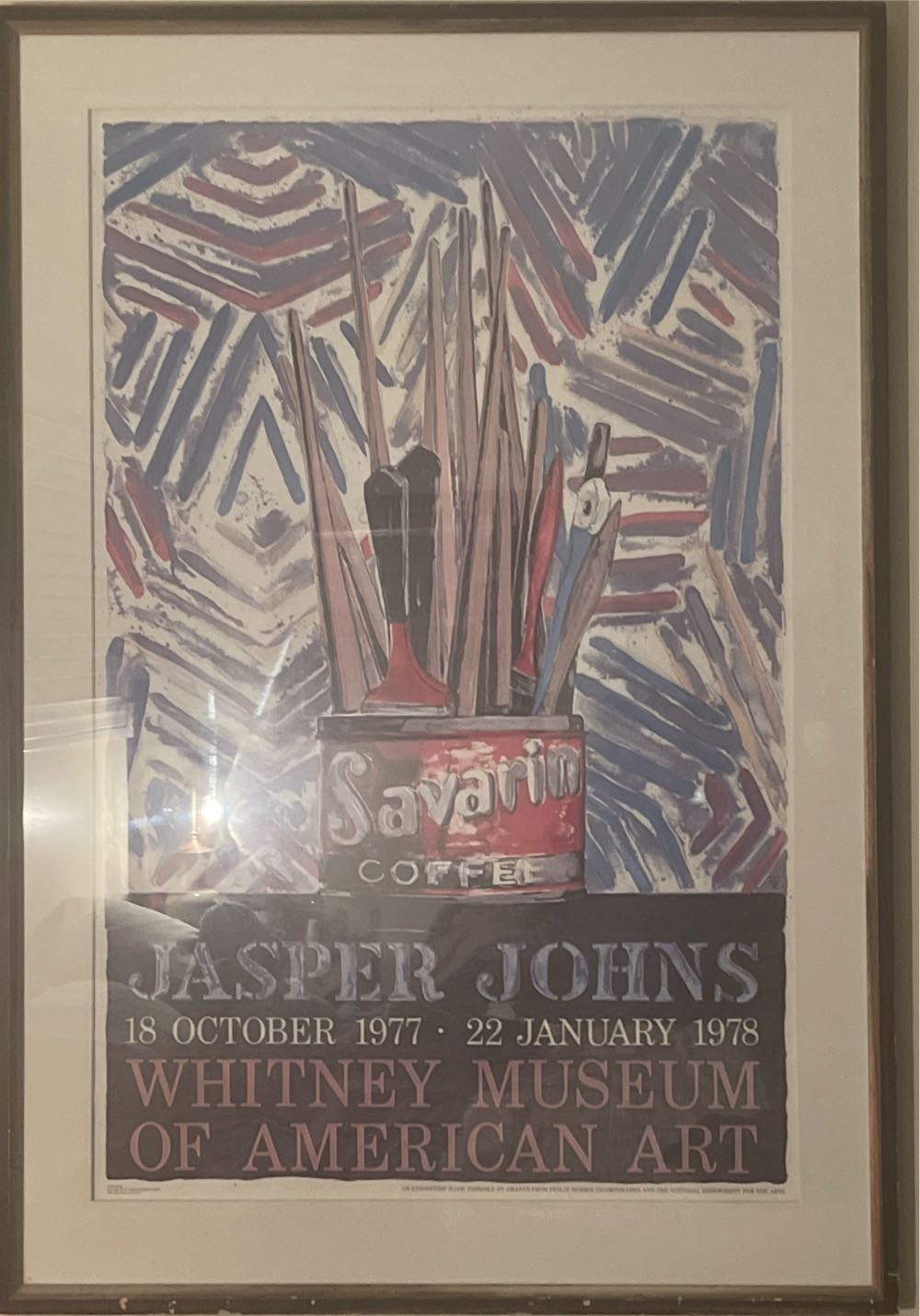 Jasper Johns “Whitney Museum Of American Art” Poster - Jasper Johns art collectible - Main Image 2