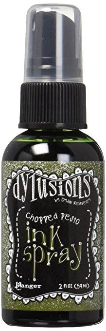Dylusion (Spray Ink) Chopped Pesto - Dylusion art collectible - Main Image 1