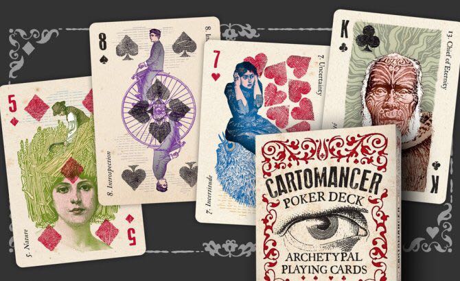 Cartomancer Poker Deck (Archetypal Playing Cards) - Alain Benoit art collectible - Main Image 2