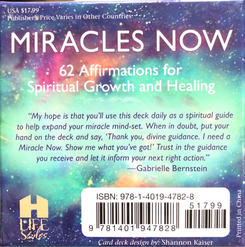Miracles Now Deck - Gabrielle Bernstein art collectible - Main Image 2