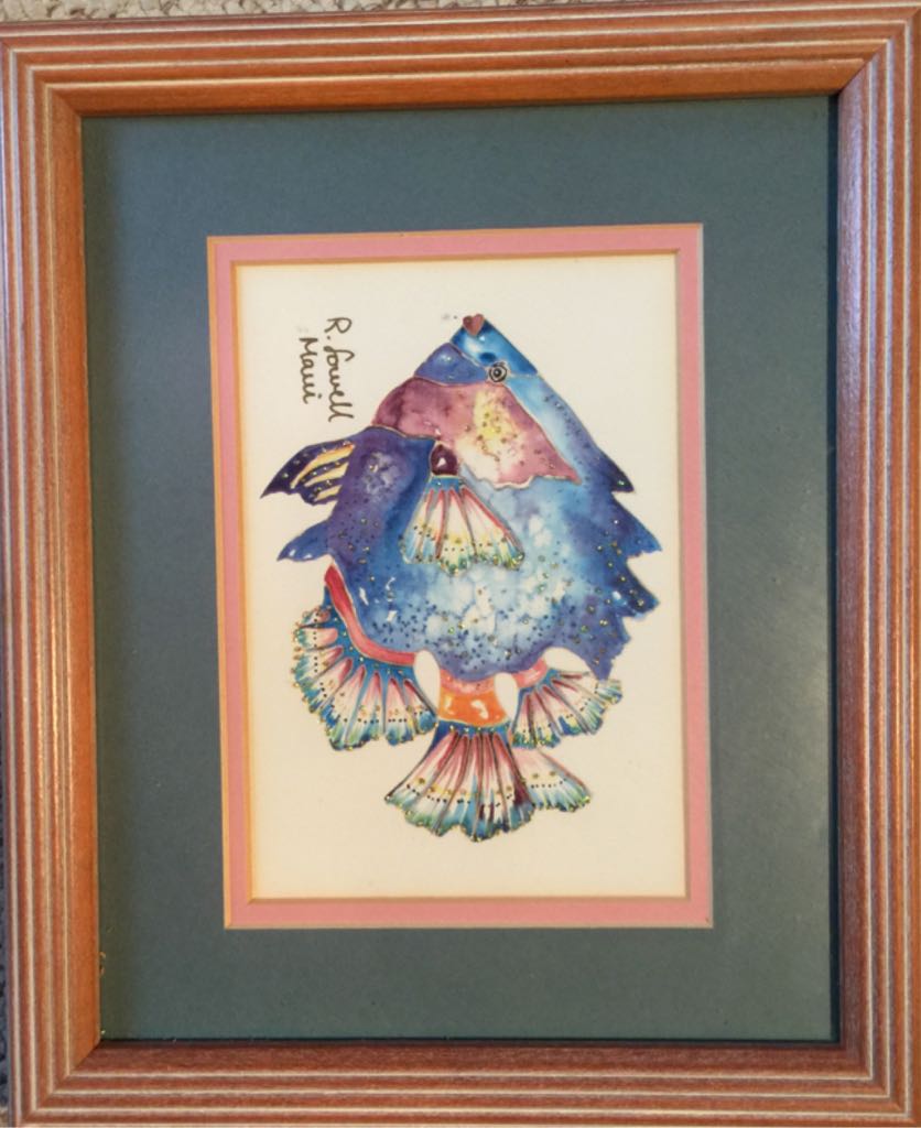 Maui “Tropical Fish” - R Lowell art collectible - Main Image 2