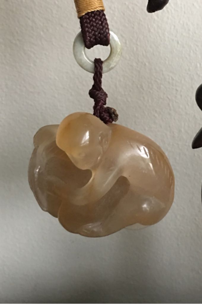 水晶仙猴摘桃 - Unknown art collectible - Main Image 1