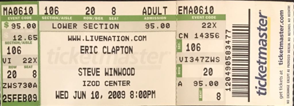 2009 Tour - Steve Winwood art collectible - Main Image 1