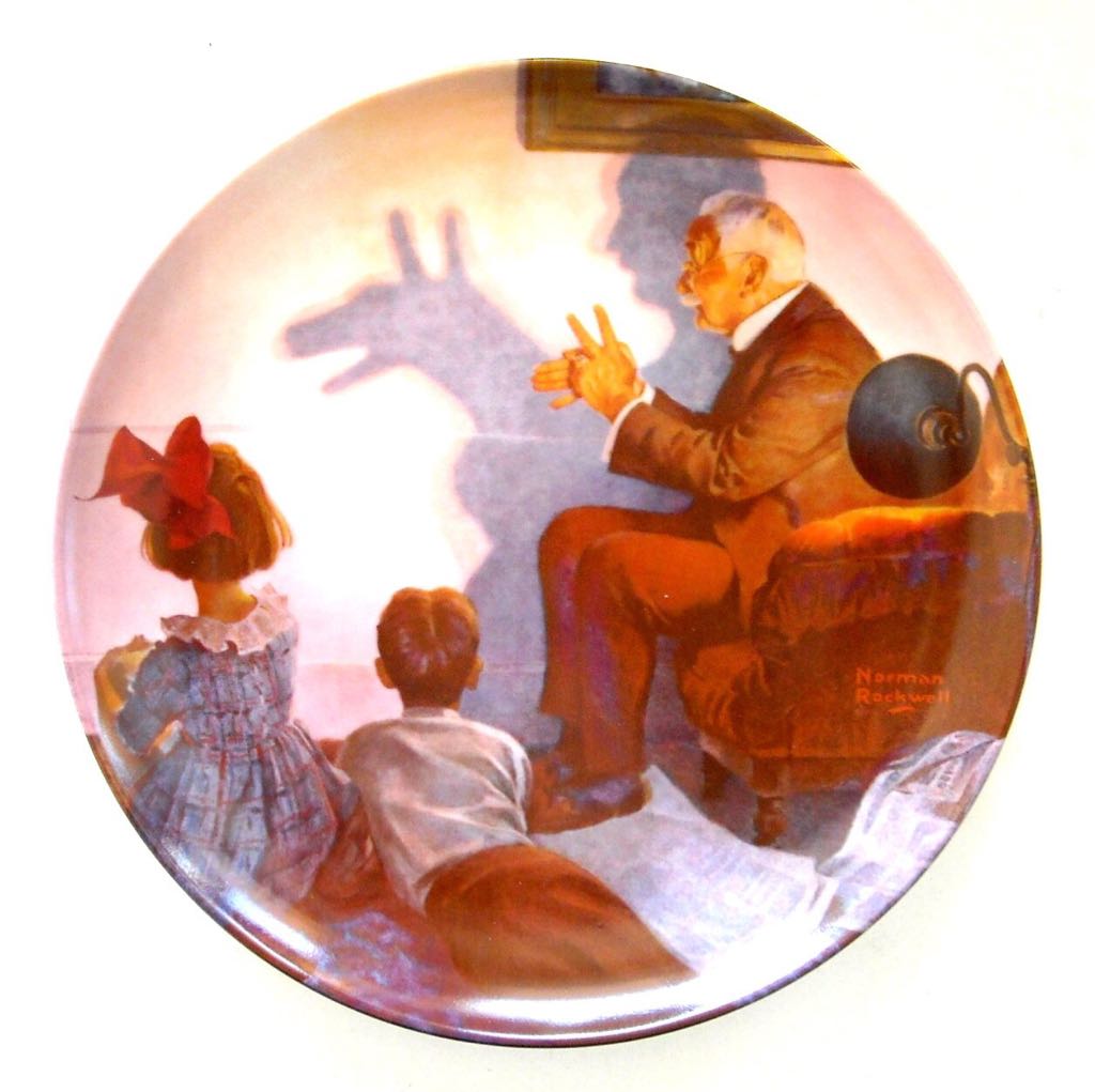 1987 The Shadow Artist - Norman Rockwell art collectible - Main Image 1