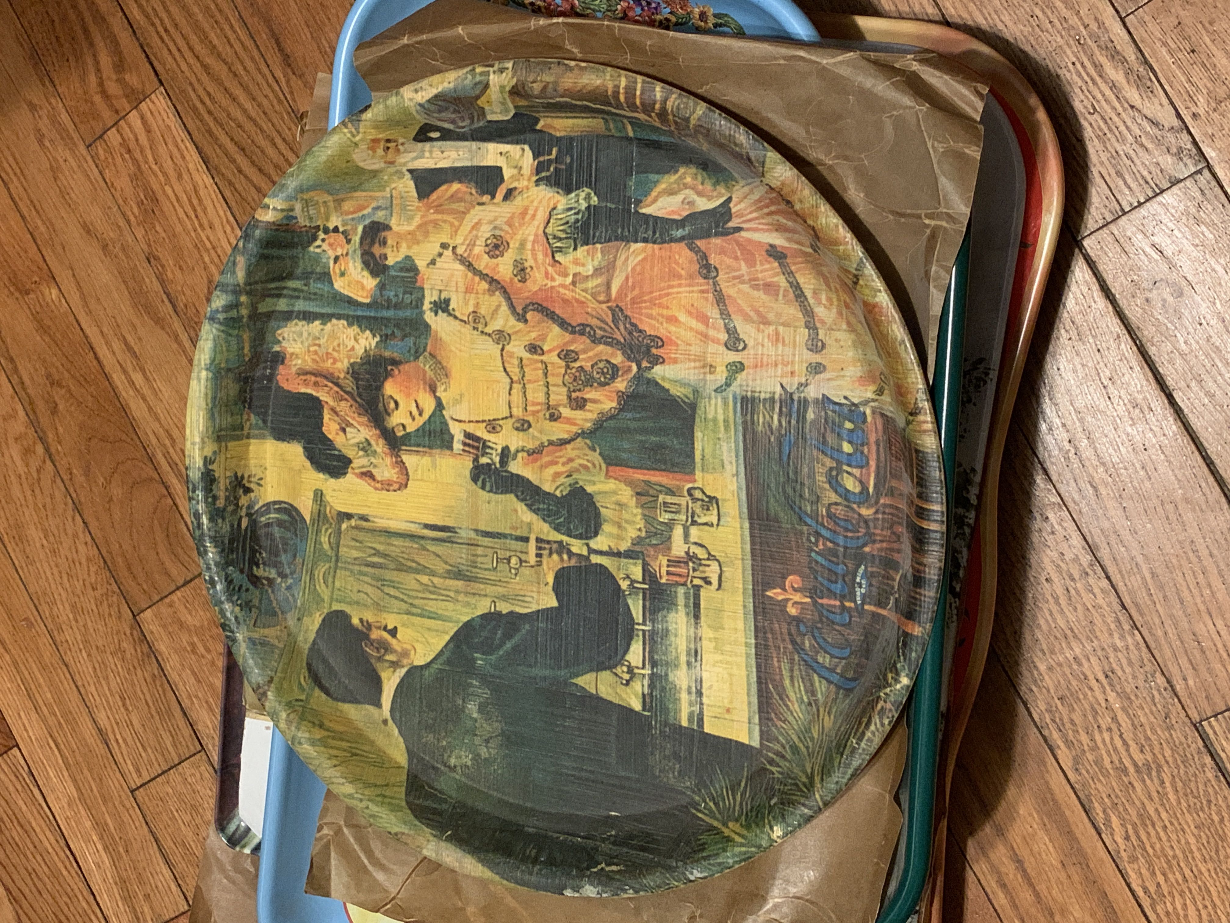 万蝈来朝白瓷茶杯