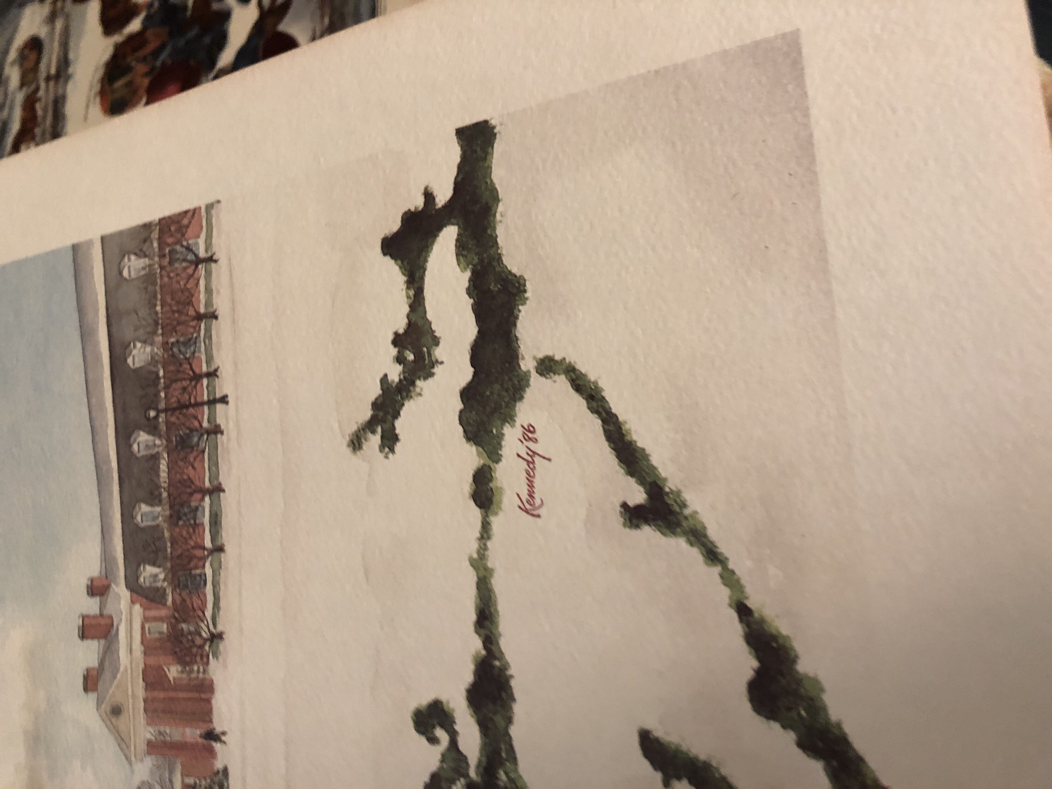 TK Red Snow Front - Thomas E. Kennedy art collectible - Main Image 2