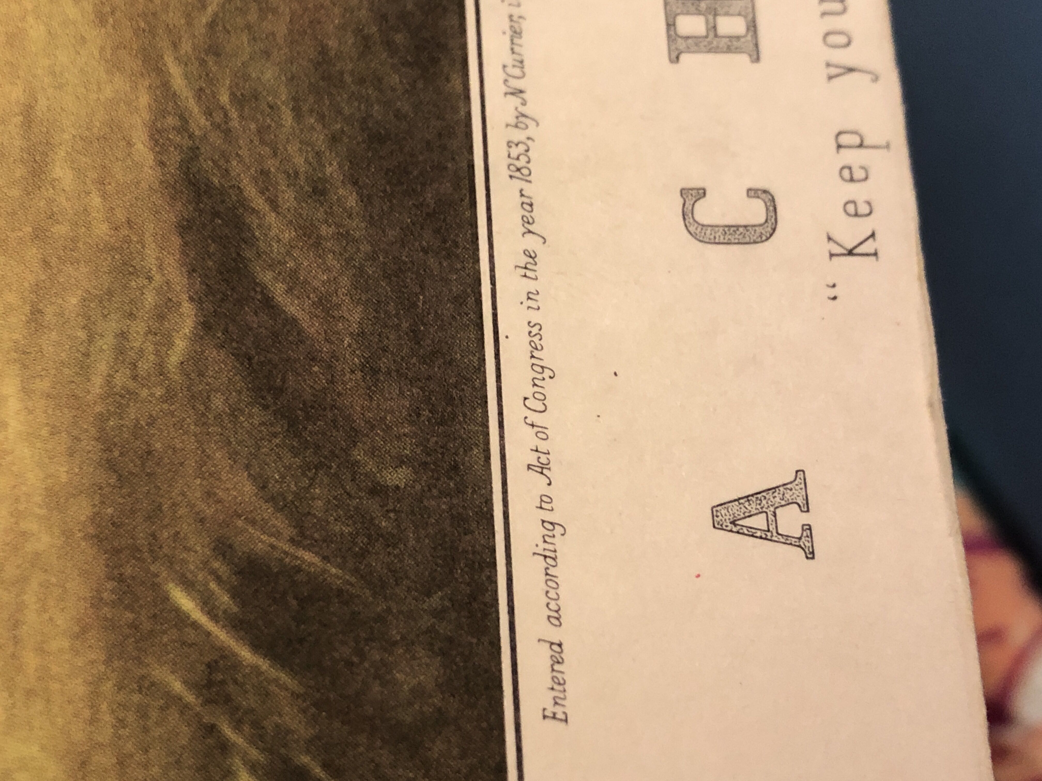 A Check Keep Your Distance - Currier & Ives art collectible - Main Image 2