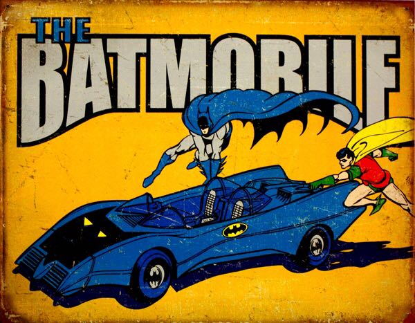 Batmobile Tin Sign  art collectible - Main Image 2