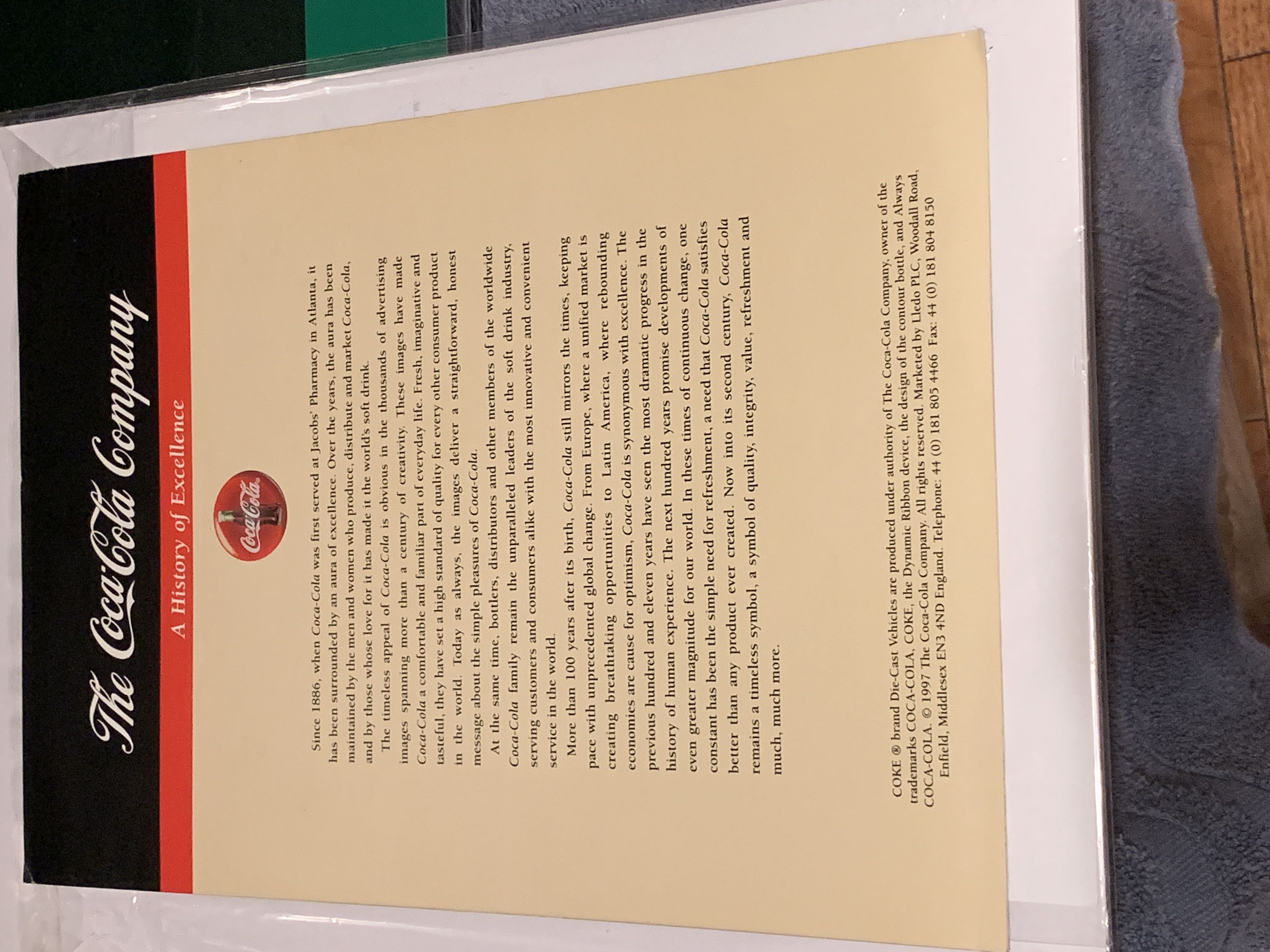 Coca Cola Die Cast Vehicles  art collectible - Main Image 2