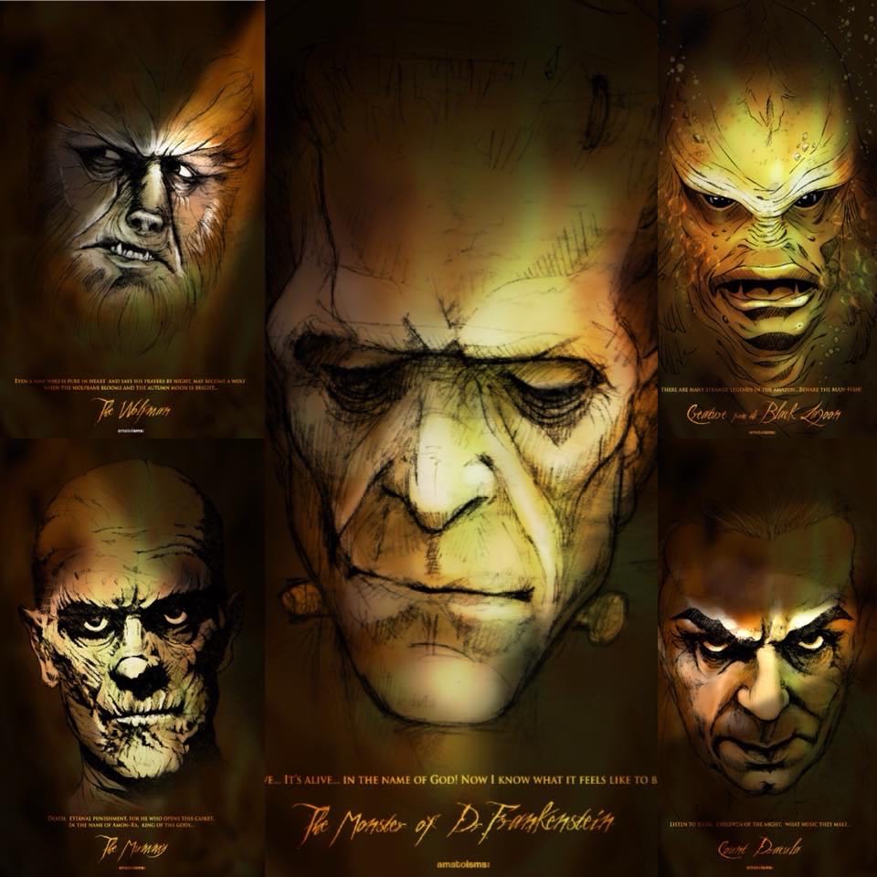 Frankenstein 11 X 17 Print  art collectible - Main Image 2