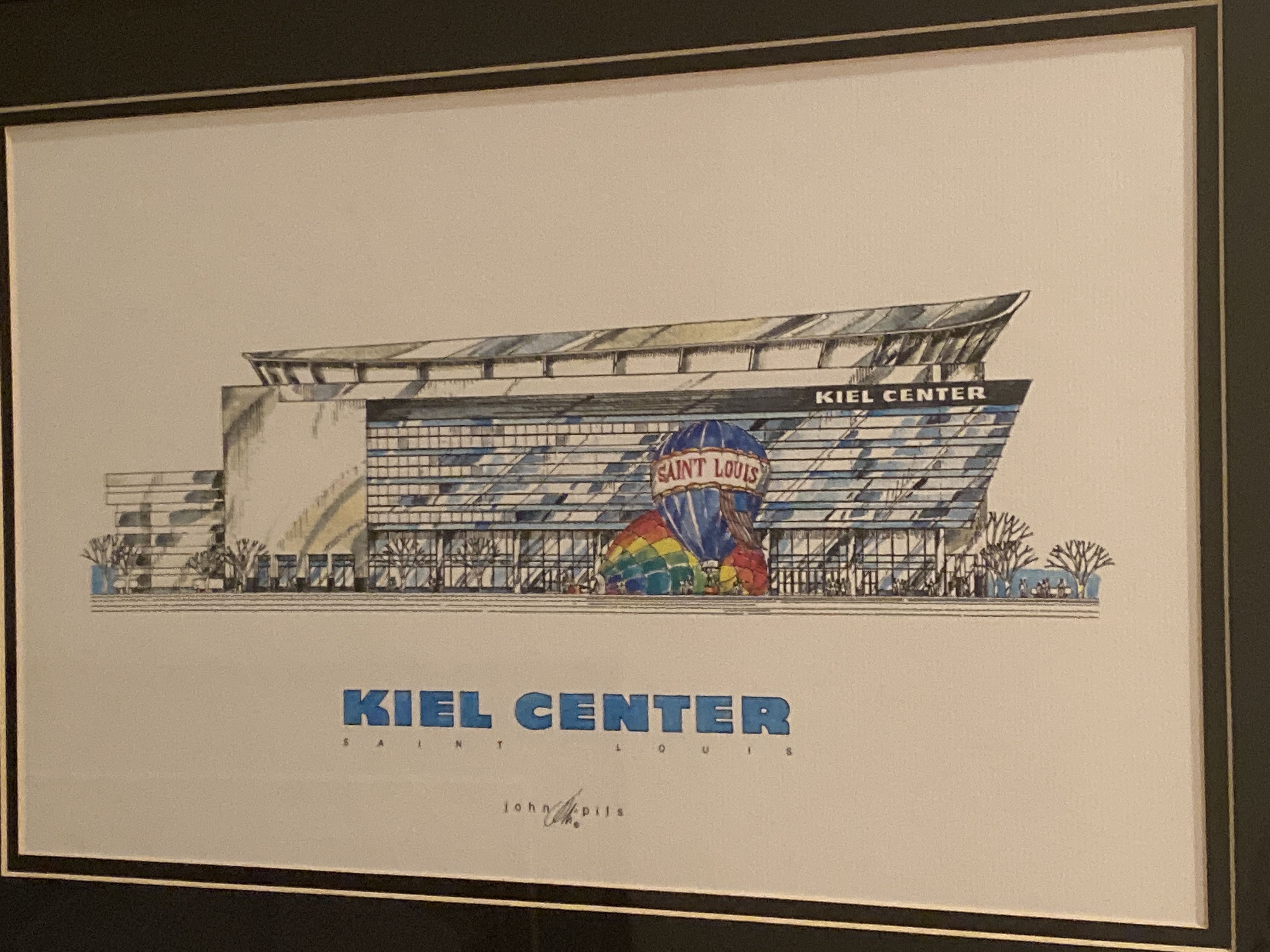 St Louis Arena And Keil Center - John Pils art collectible - Main Image 2