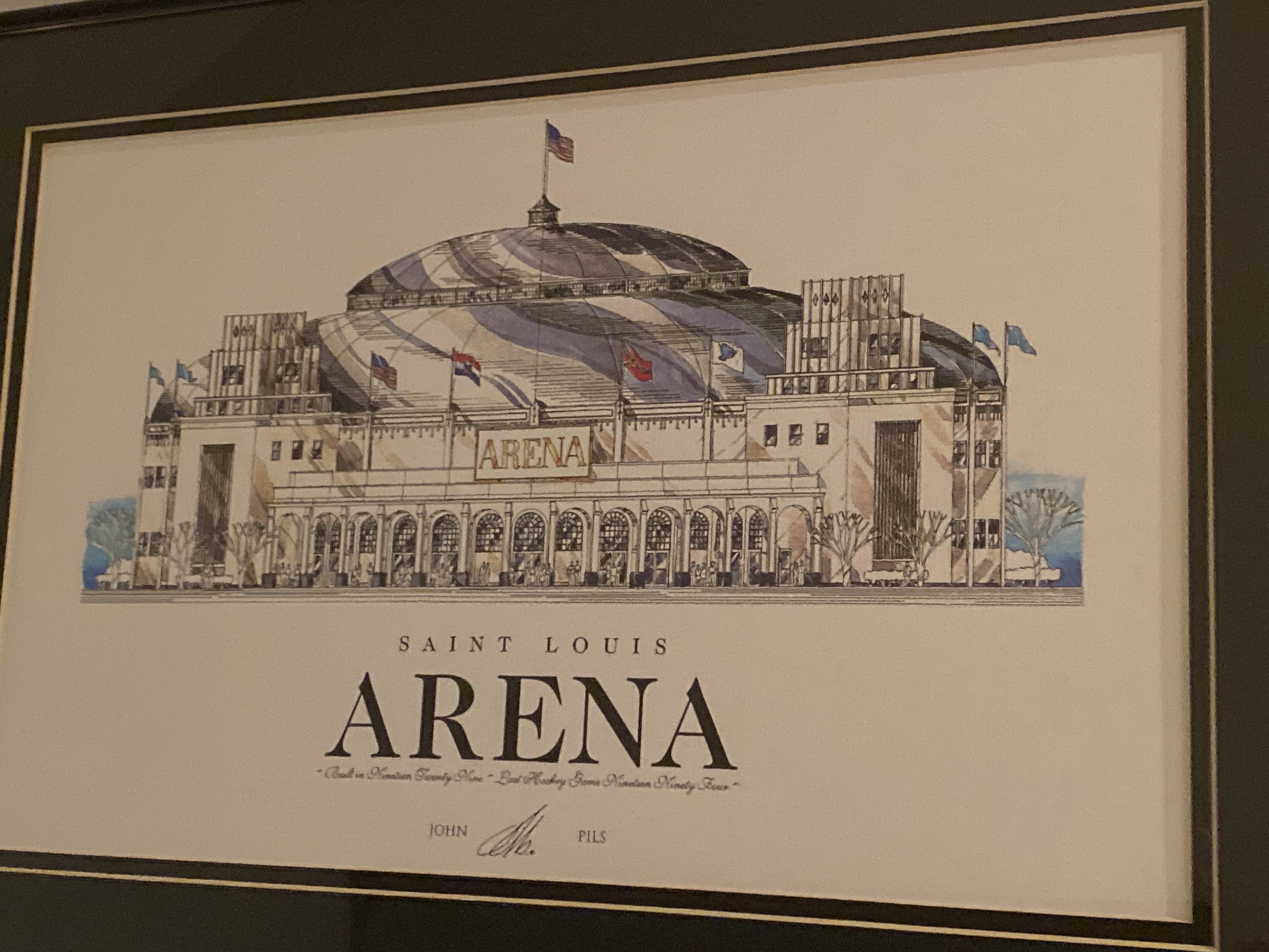 St Louis Arena And Keil Center - John Pils art collectible - Main Image 3
