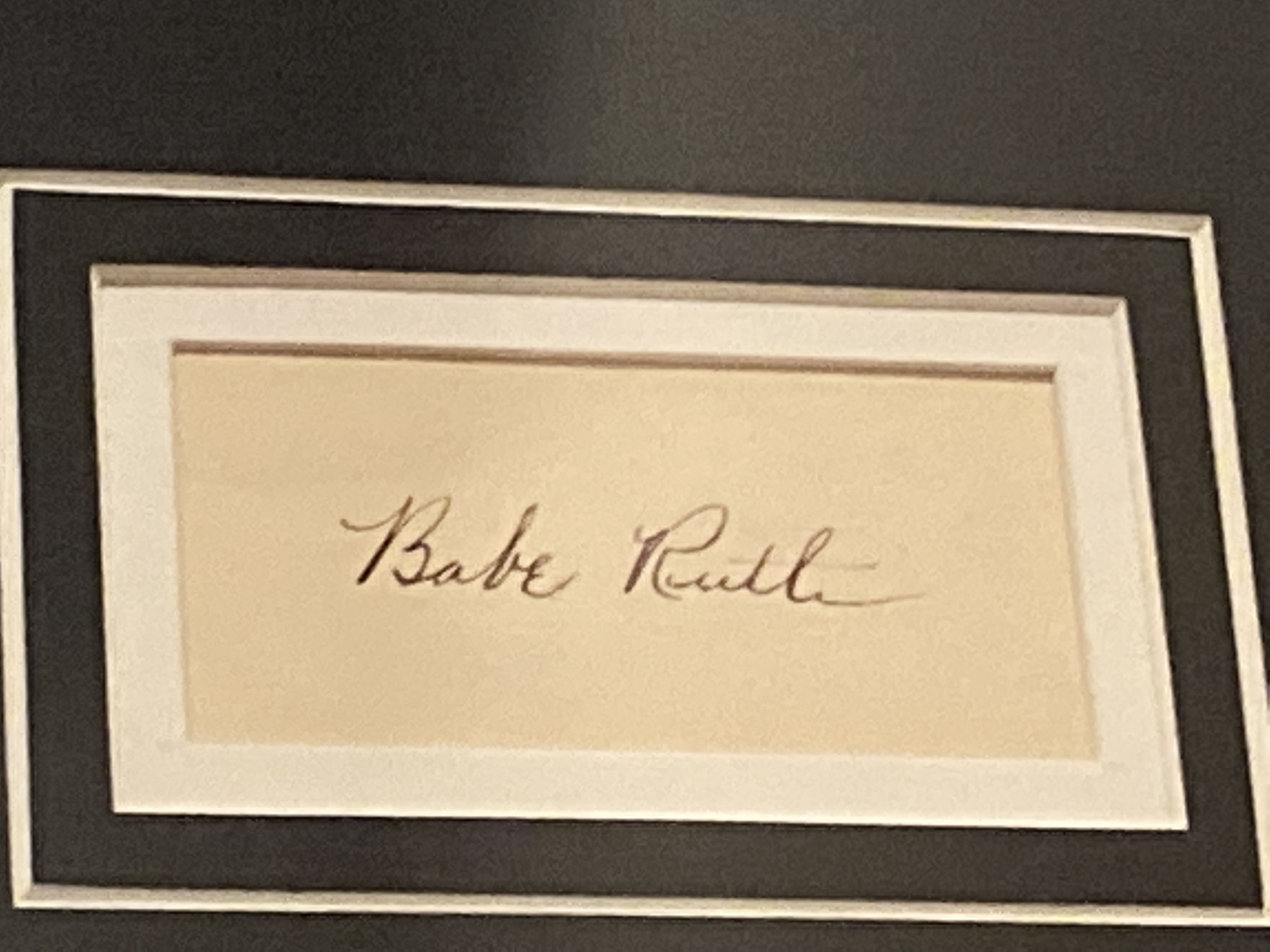 Babe Ruth Photo With Seperate Autograph  art collectible - Main Image 2