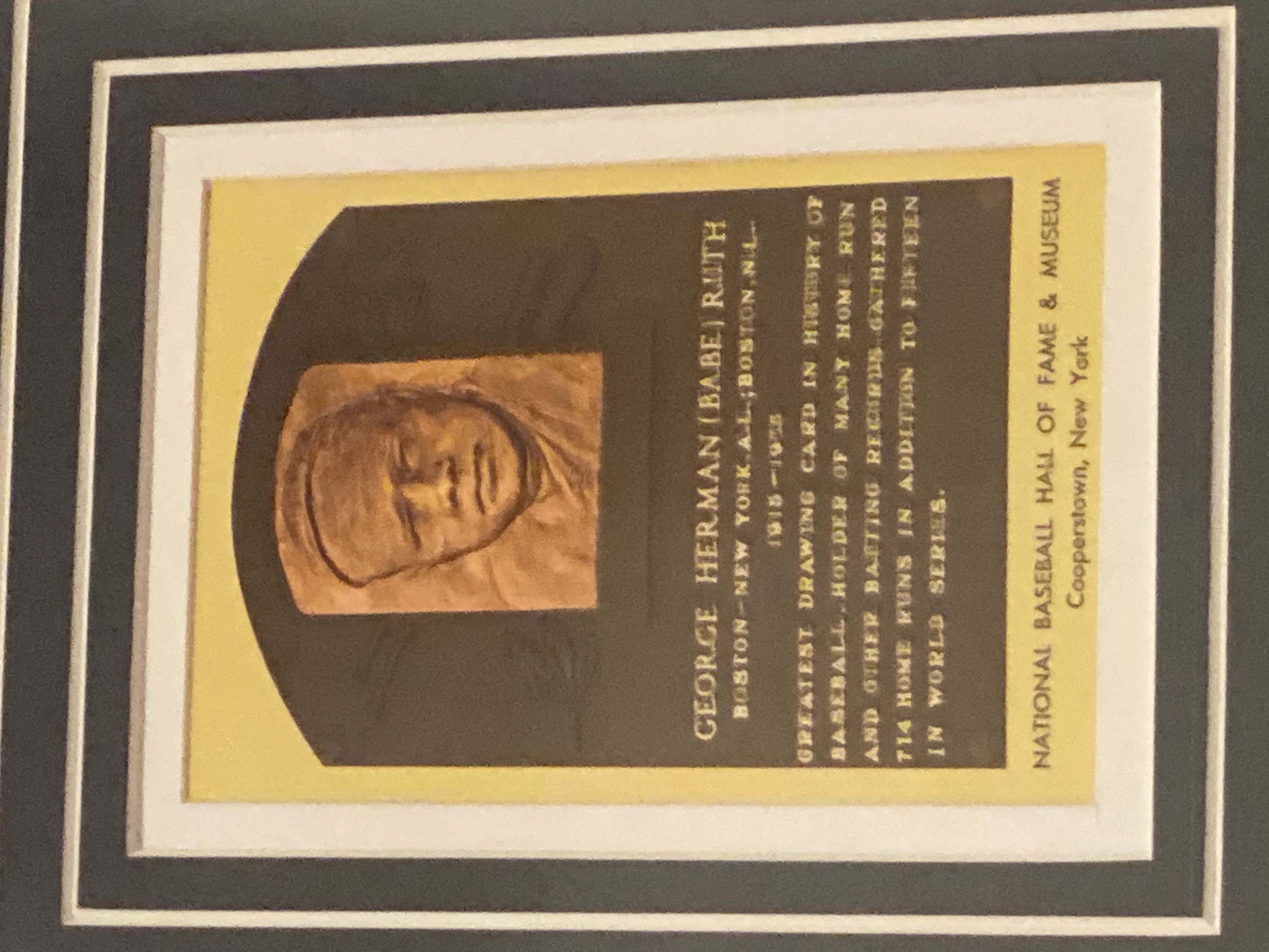 Babe Ruth Photo With Seperate Autograph  art collectible - Main Image 3