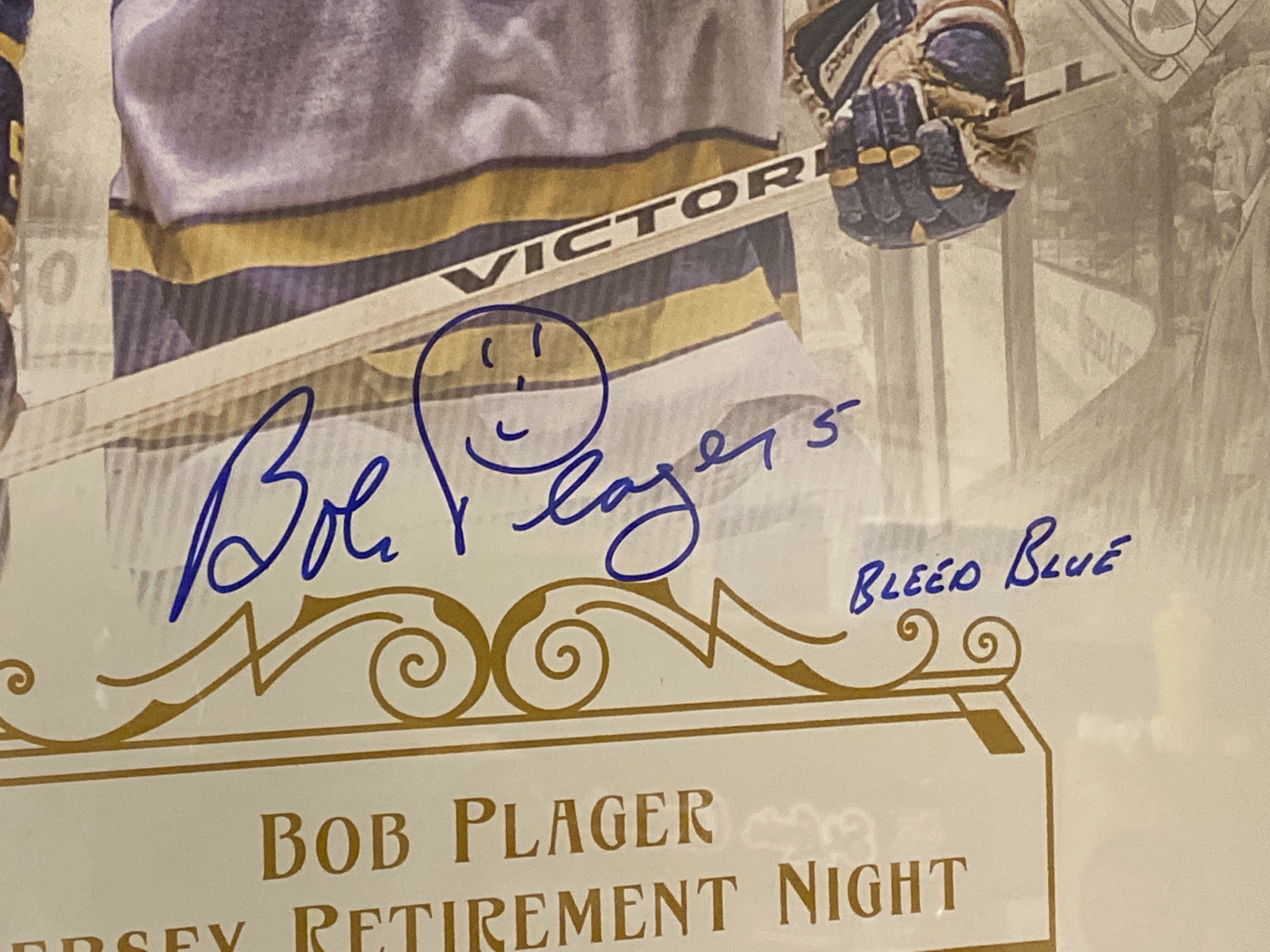 Bob Player Jersey Retirement Night  art collectible - Main Image 2