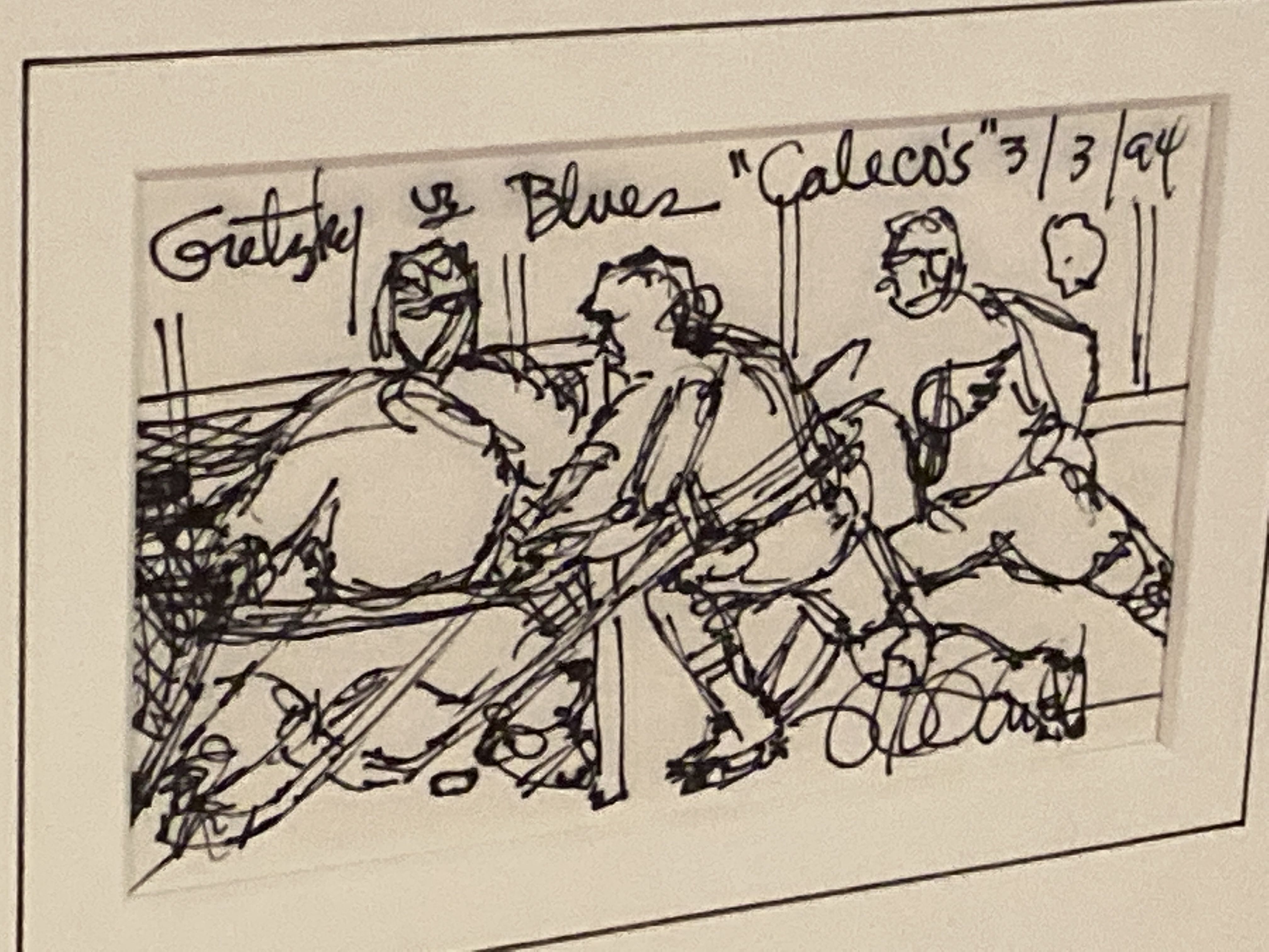 Gretzky Vs Blues - Rick Rush art collectible - Main Image 2