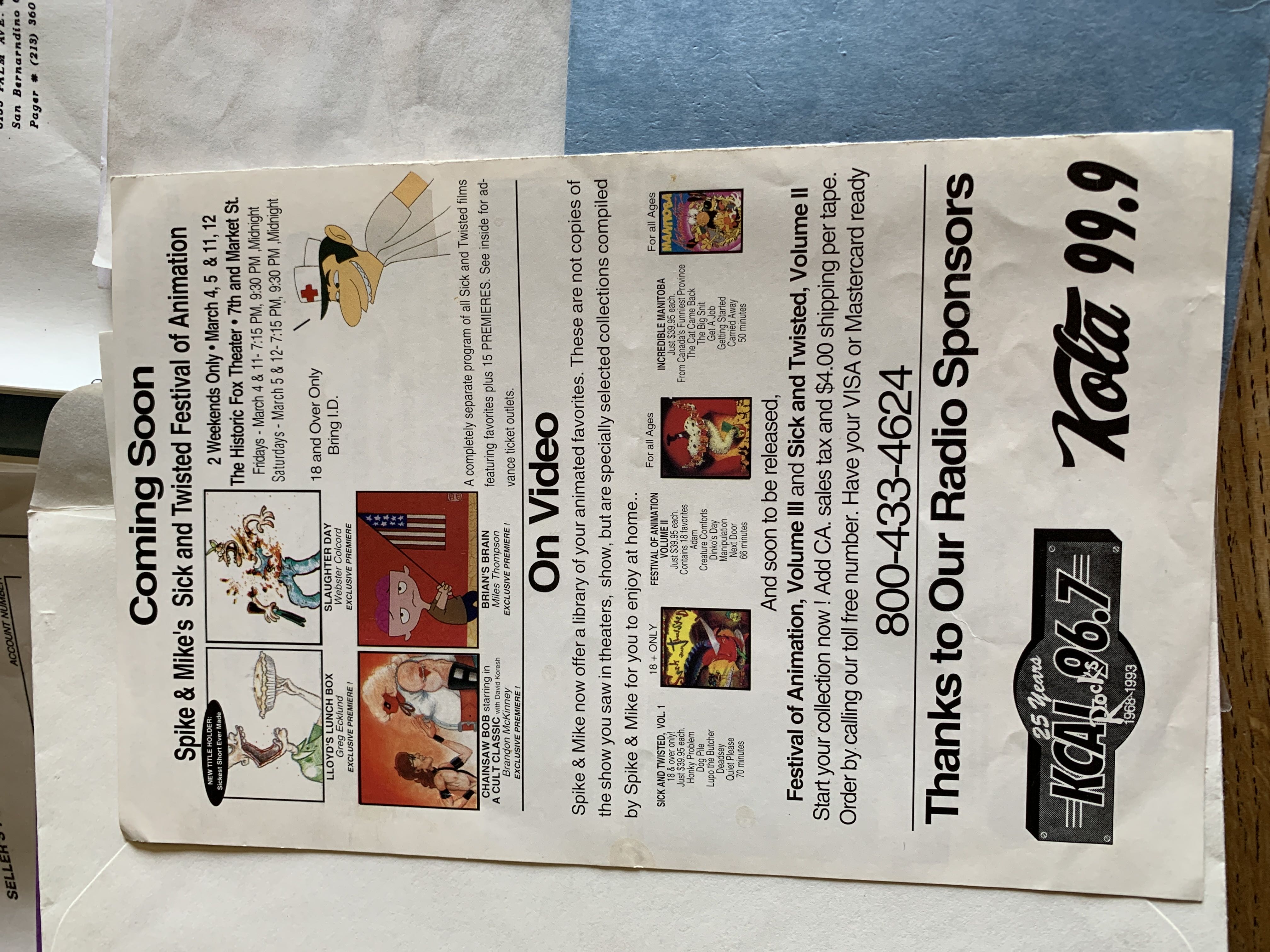 Festival Of Animation - Spike & Mike art collectible - Main Image 3