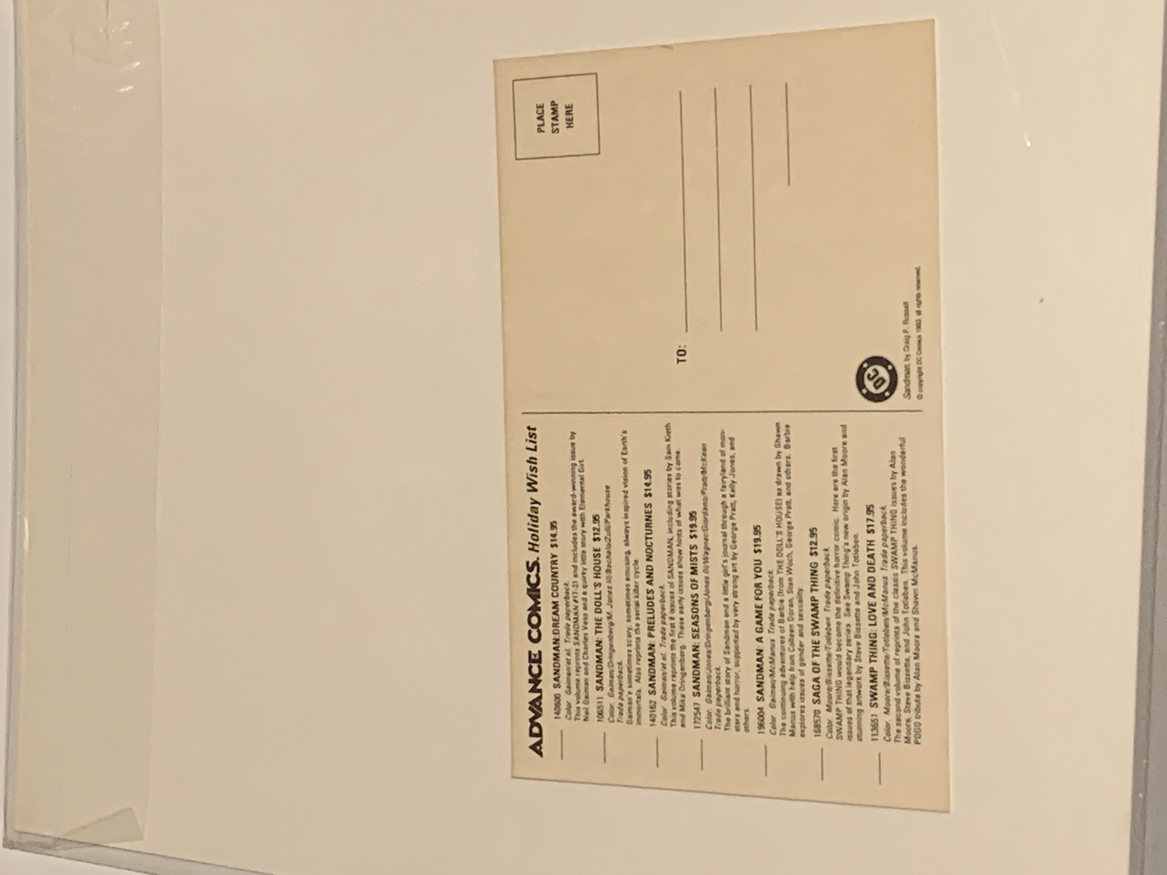 Advance Comics Postcard  art collectible - Main Image 2