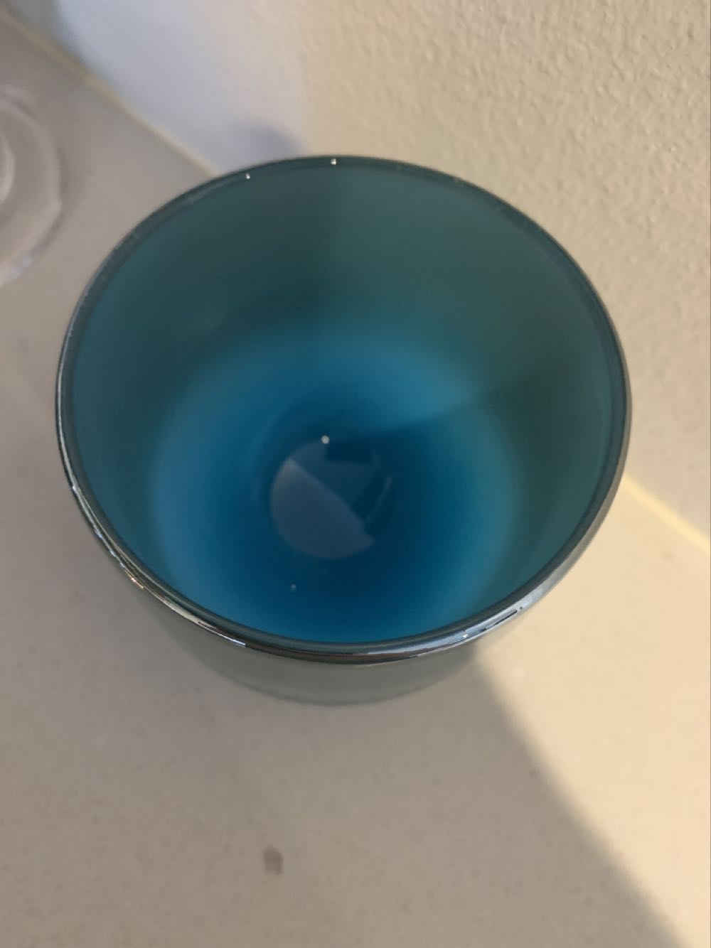 One Of A Kind Blue / Silver - Glassybaby art collectible - Main Image 2