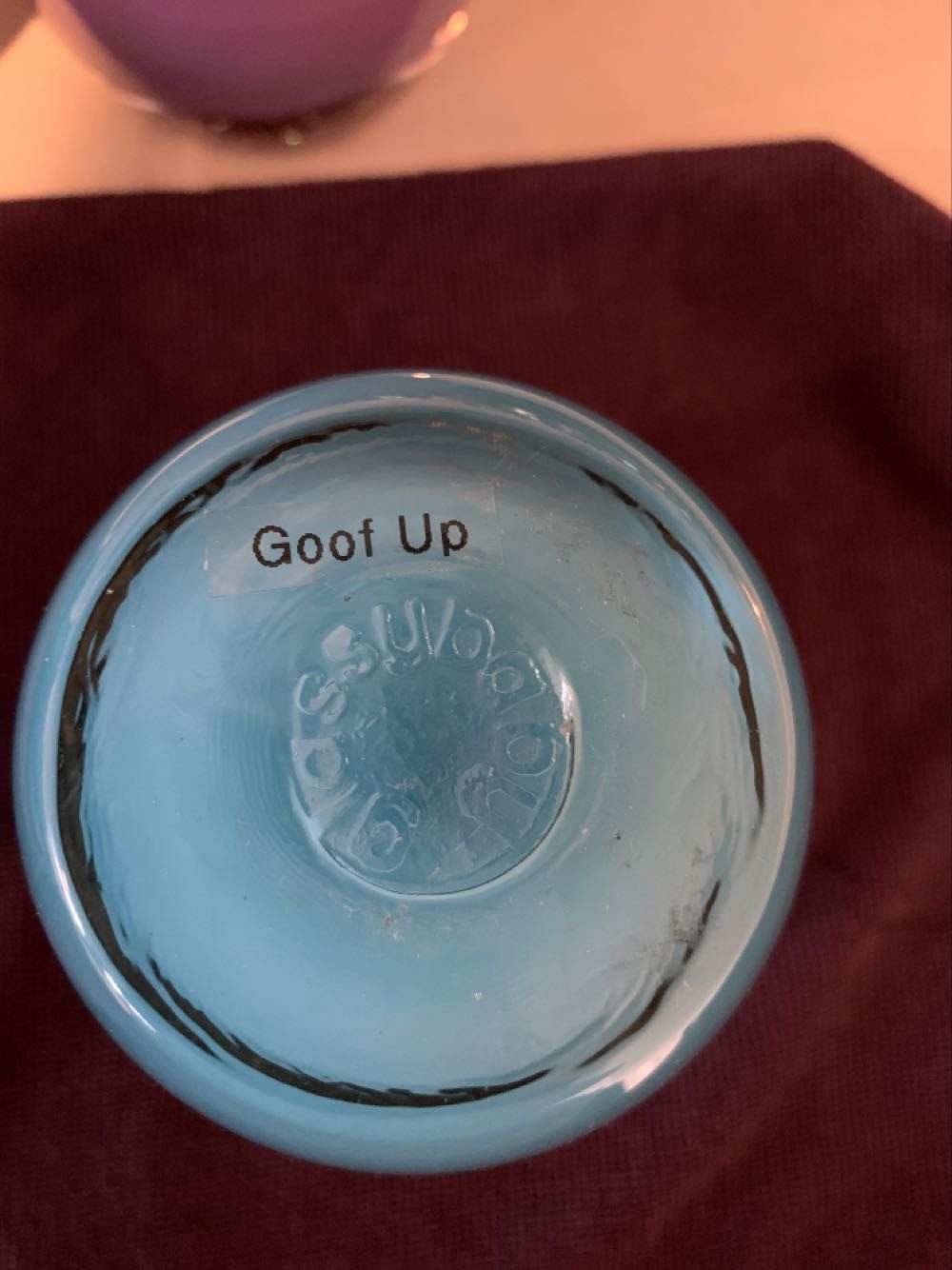 One Of A Kind Blue / Silver - Glassybaby art collectible - Main Image 4