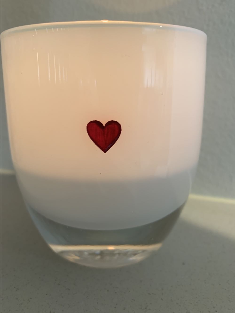 Hope With Red Heart - Glassybaby art collectible [Barcode 400100002087] - Main Image 2