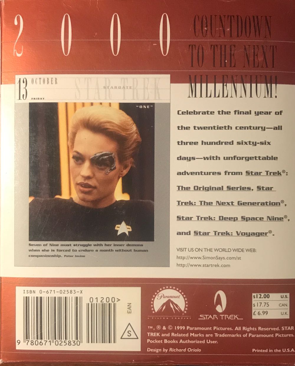 Star Trek Stardate 2000  art collectible [Barcode 9780671025830] - Main Image 2