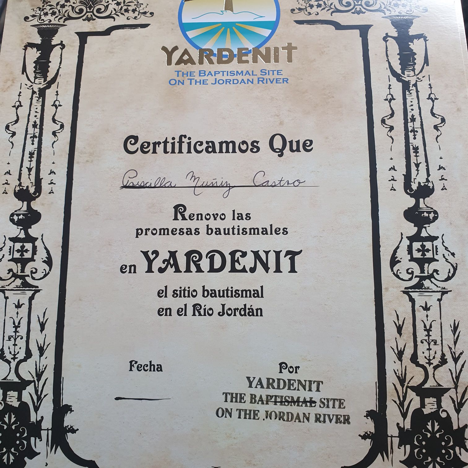 Yardenit The Baptismal Site On The Jordan River - Priscilla Muñiz Castro art collectible - Main Image 2