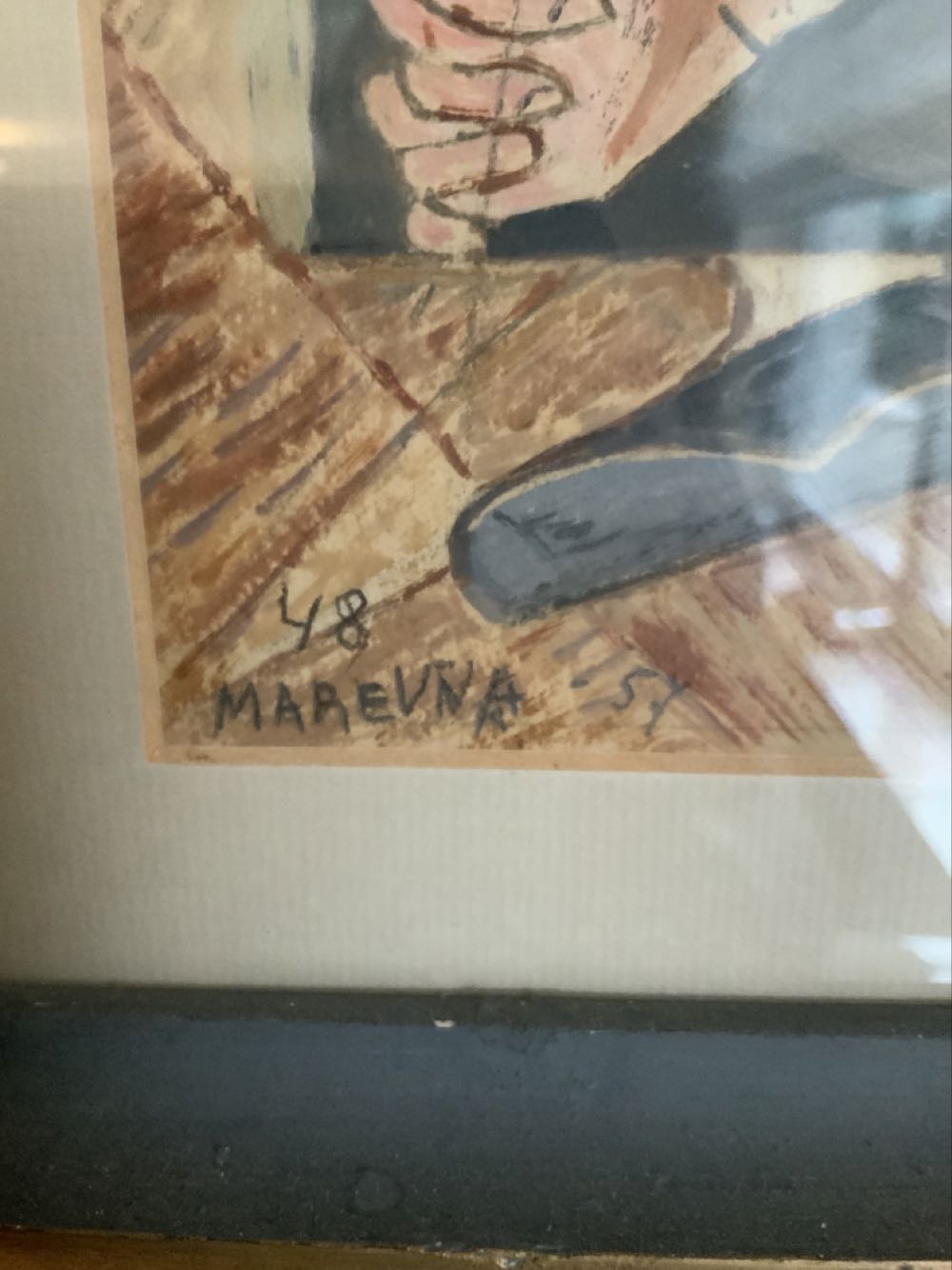 Seated Boy - Marie Vorobieff Marevna art collectible - Main Image 2