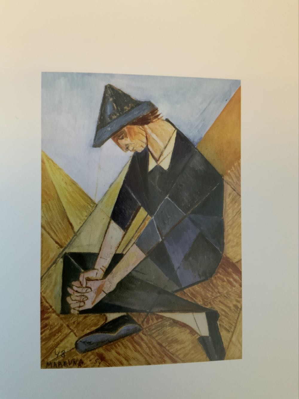 Seated Boy - Marie Vorobieff Marevna art collectible - Main Image 3