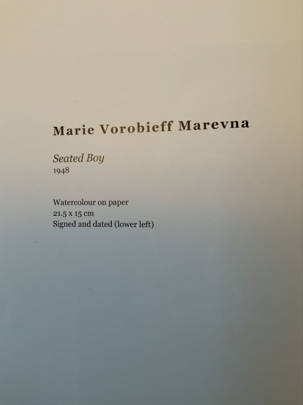 Seated Boy - Marie Vorobieff Marevna art collectible - Main Image 4