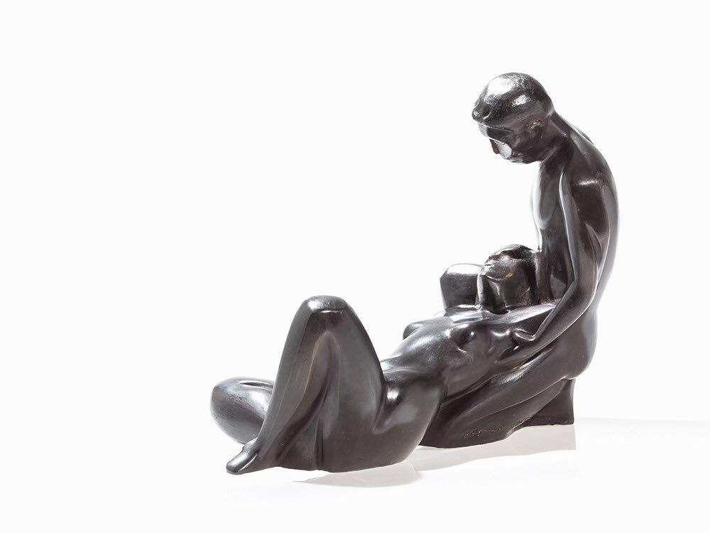 Lovers - Jacob Epstein art collectible - Main Image 2