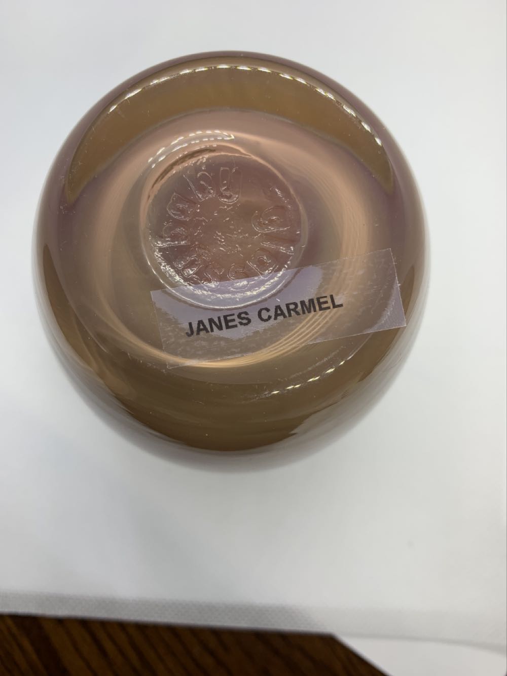 Jane’s Carmel - Glassybaby art collectible - Main Image 4