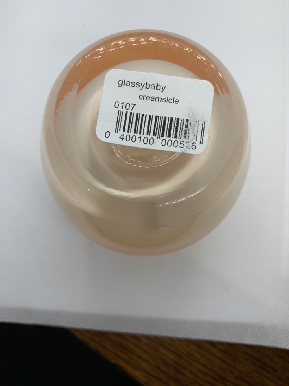 Creamsicle - Glassybaby art collectible [Barcode 0400100000526] - Main Image 4