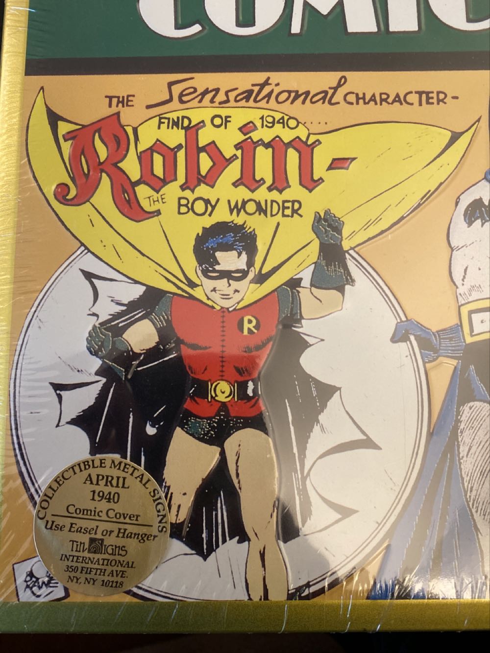 Detective Comics 38 Tin Sign  art collectible [Barcode 702971013026] - Main Image 3