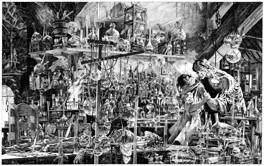 I Shall Be With You On Your Wedding Night - Bernie Wrightson art collectible - Main Image 1