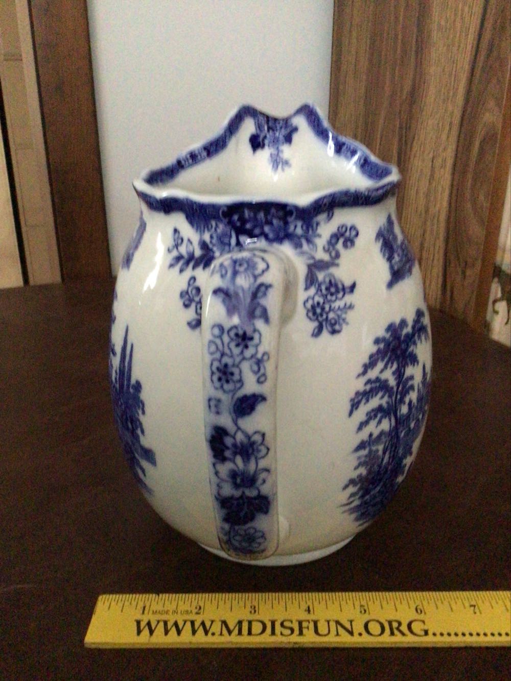 Madras - Blue&white Pitcher  art collectible - Main Image 2