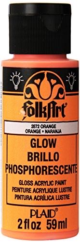 Folkart 2872E Orange Glow In The Dark  art collectible [Barcode 028995028724] - Main Image 1