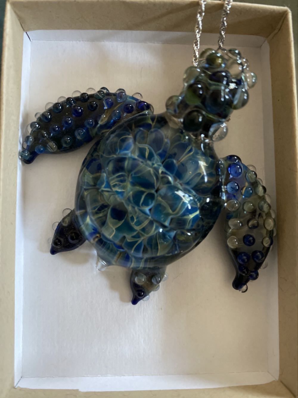 Blue Turtle - Katherman glass art collectible - Main Image 2