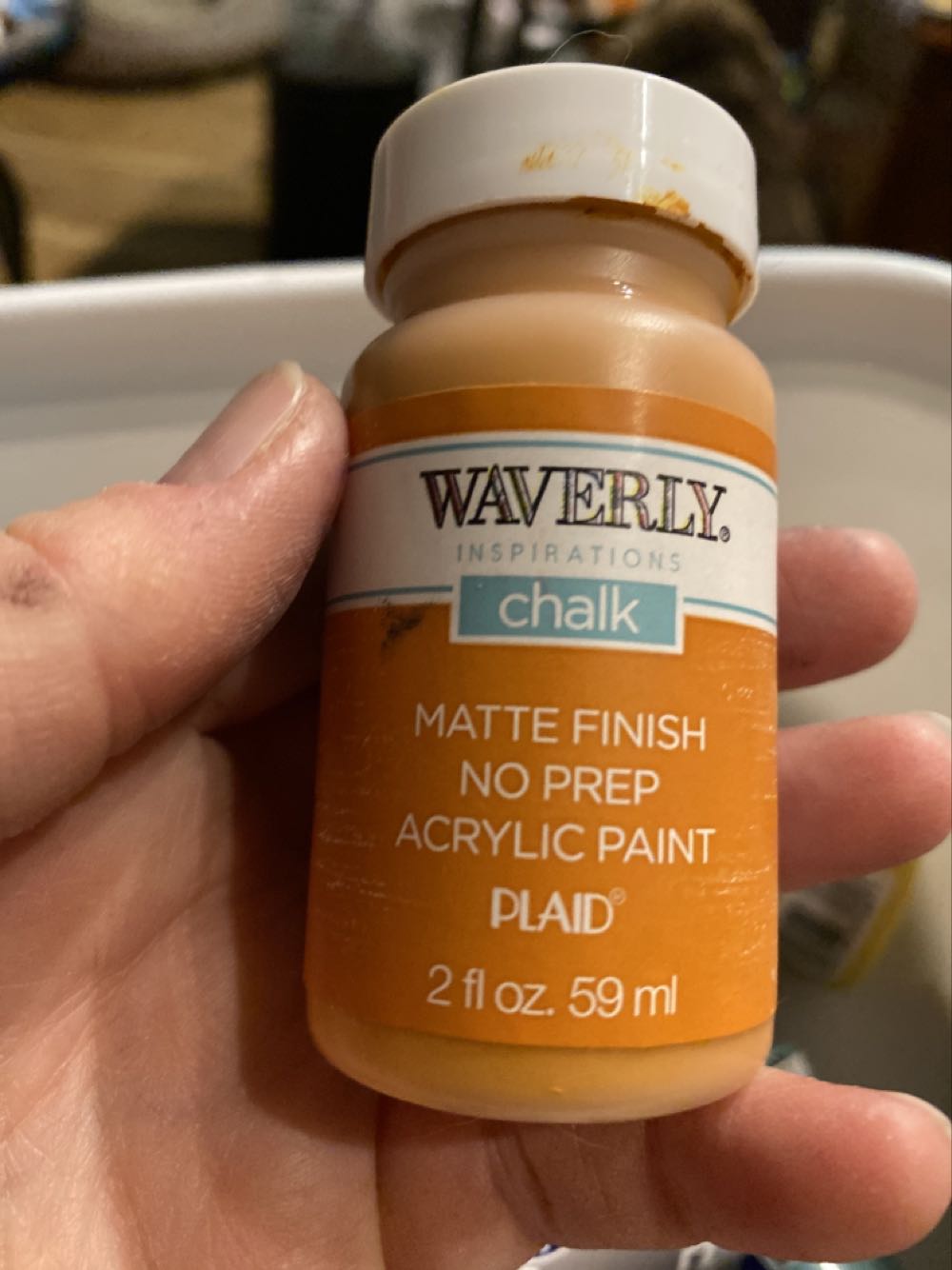 Waverly Chalk Matte Finish 60883E Pumpkin  art collectible [Barcode 028995608834] - Main Image 1