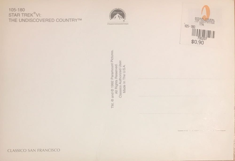 Star Trek Postcard Kirk  art collectible - Main Image 2