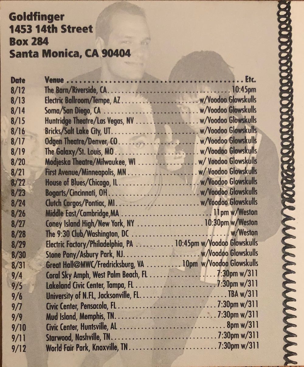 Goldfinger Promo Postcard - Mojo Records art collectible - Main Image 2