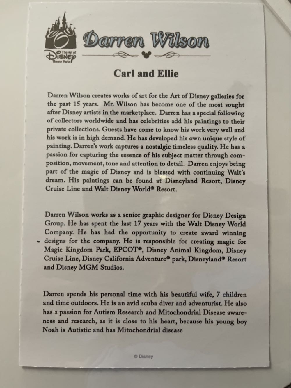 UP - “Carl And Ellie” - Darren Wilson art collectible [Barcode 400009101546] - Main Image 2