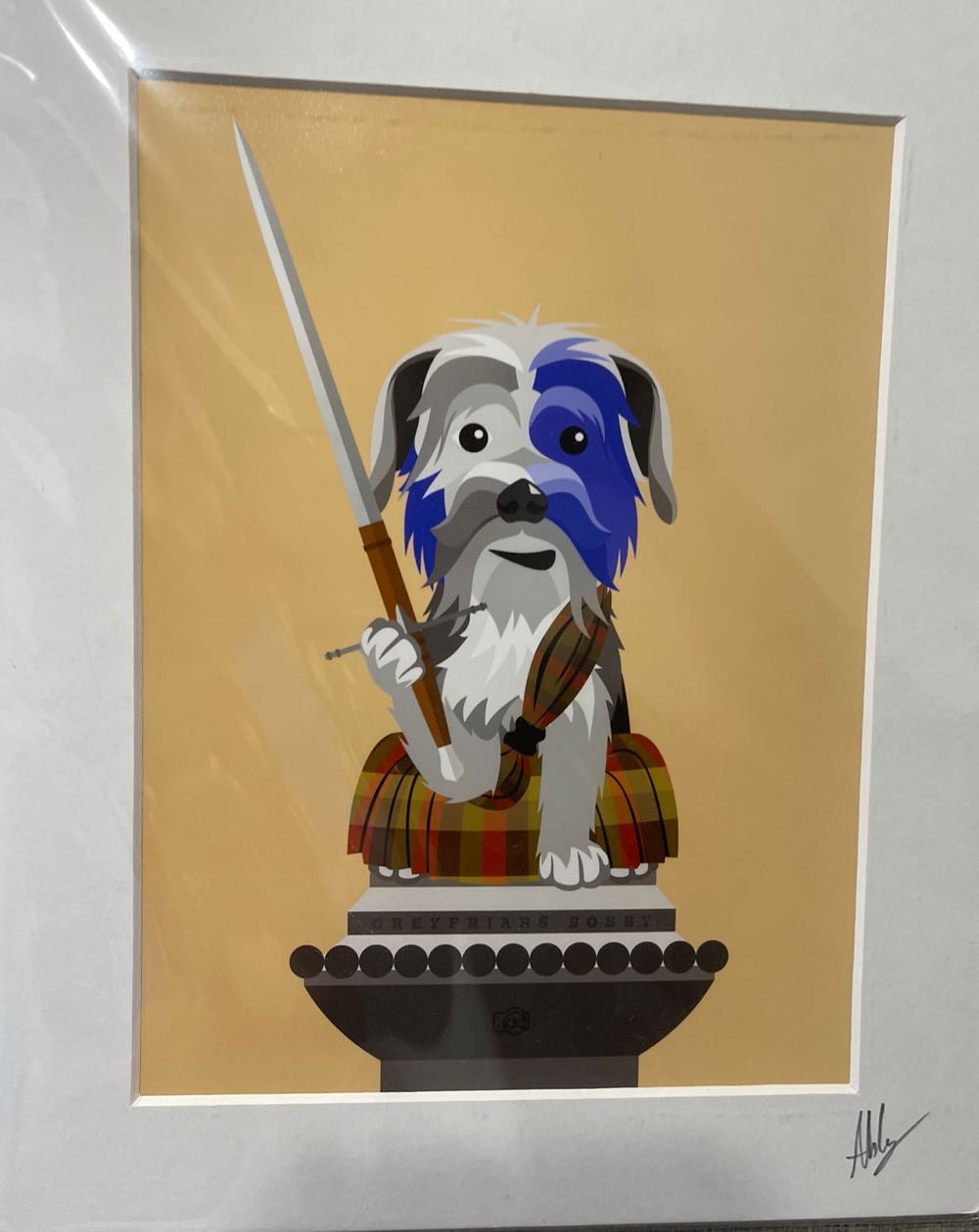 Scottish Dog  art collectible - Main Image 1