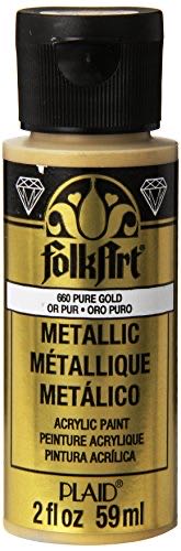 Folkart Metallic 660 Pure Gold  art collectible [Barcode 028995006609] - Main Image 1