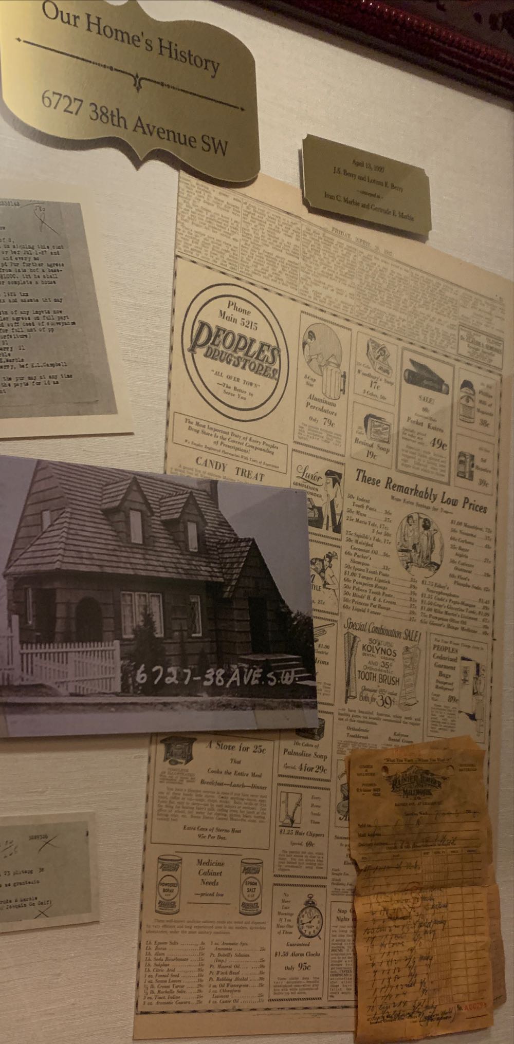 House History - 1927 - Brenda Rountree art collectible - Main Image 2