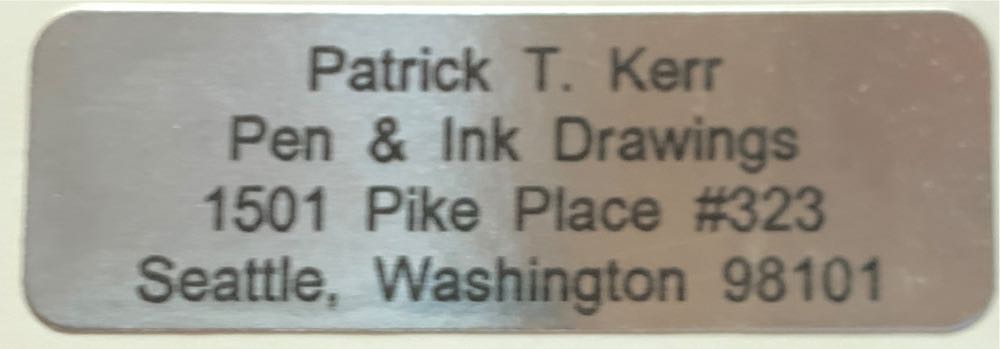 Ink Architectural - Seattle Waterfront  - Patrick T. Kerr art collectible - Main Image 4