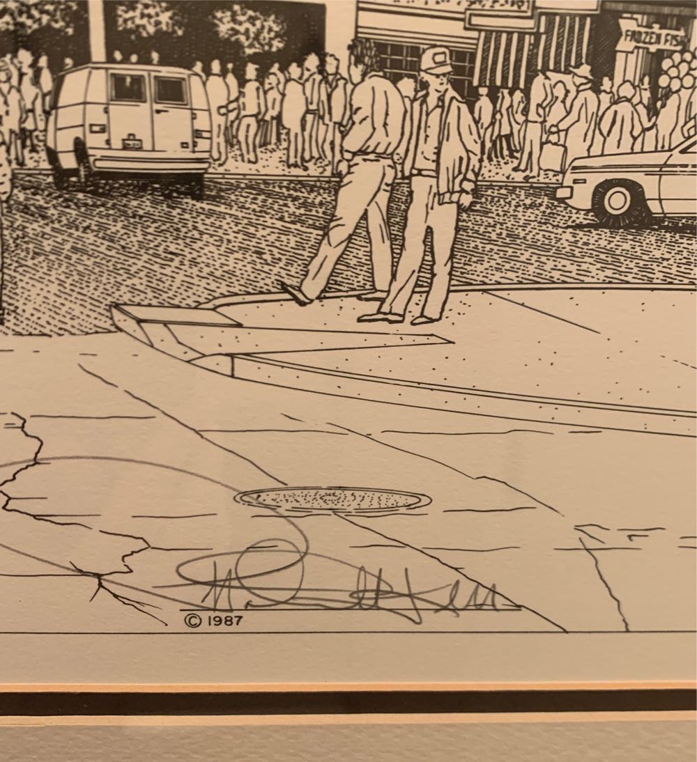 Ink Architectural - Pike Place Market - Patrick T. Kerr art collectible - Main Image 3