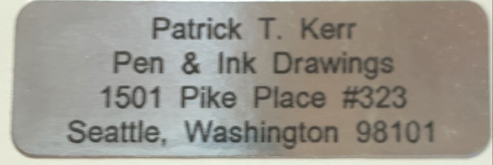 Ink Architectural - Pike Place Market - Patrick T. Kerr art collectible - Main Image 4